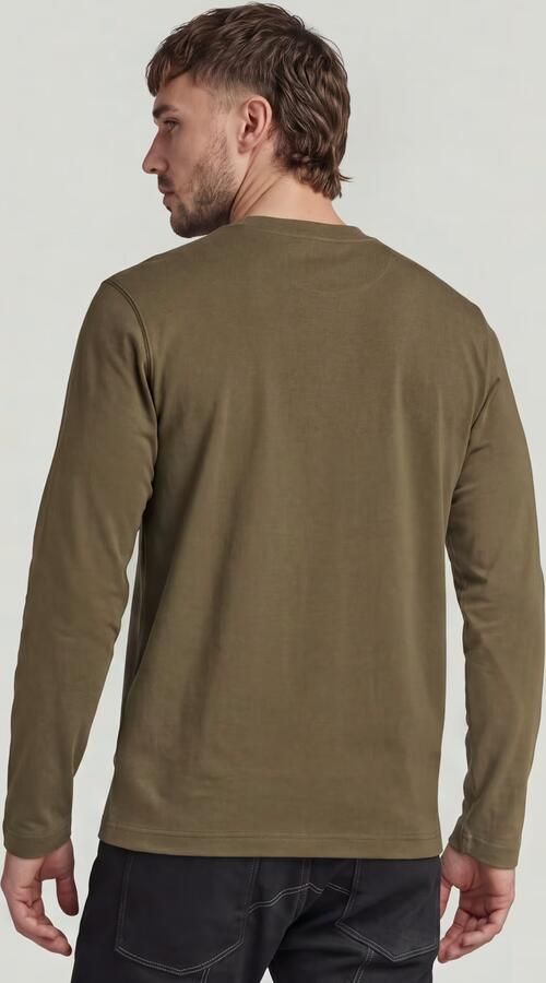 G-STAR RAW Heren Truien & Vesten True Regular R T L\s Groen - Foto 12