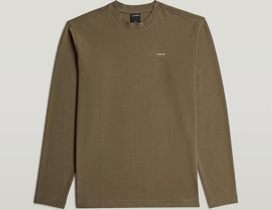 G-STAR RAW Heren Truien & Vesten True Regular R T L\s Groen - Foto 11