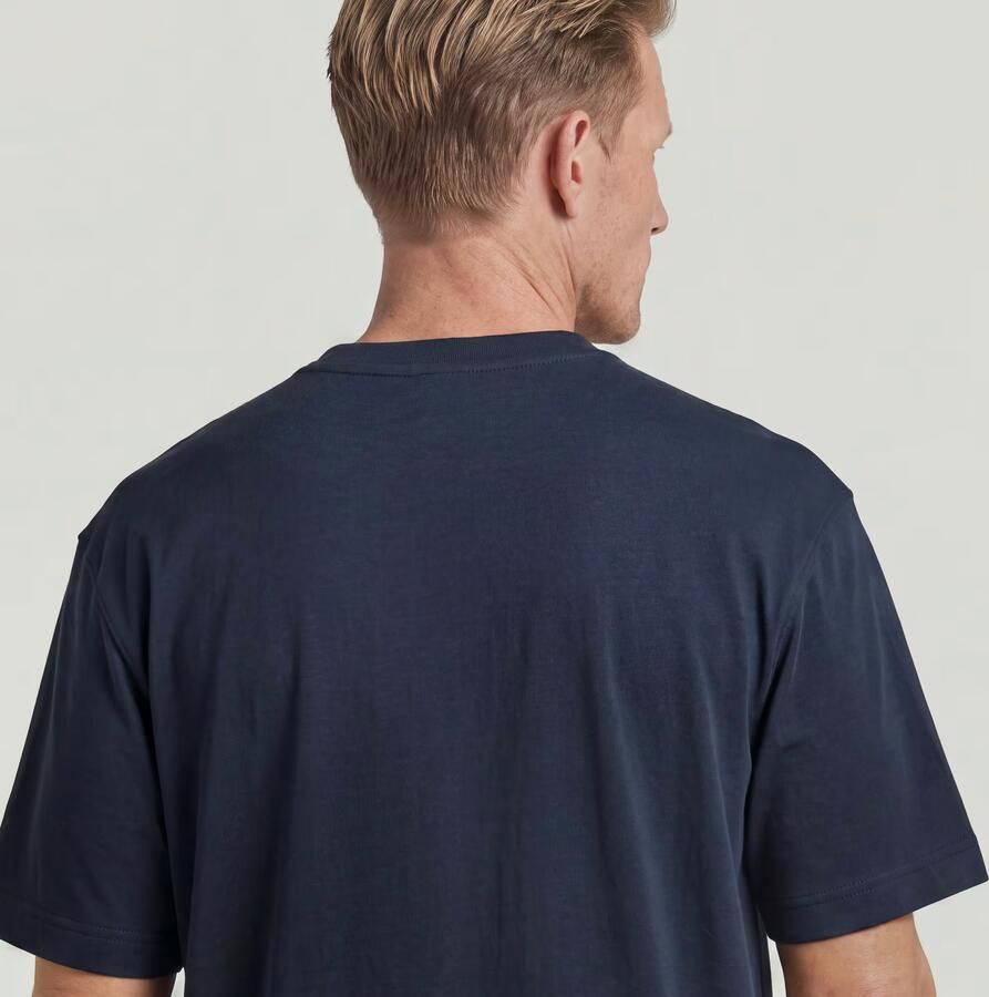 G-STAR RAW Heren Polo's & T-shirts True Regular R T Donkerblauw - Foto 7