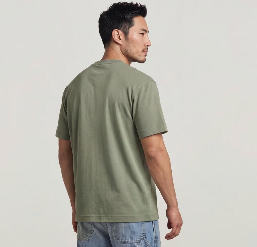 G-Star RAW True Regular T-Shirt Groen Heren - Foto 7