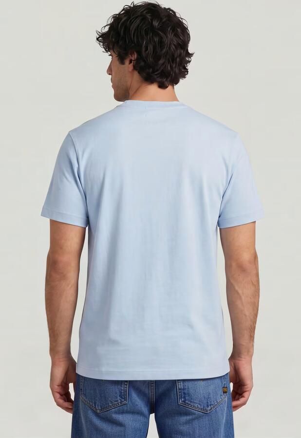 G-Star RAW True Regular T-Shirt Lichtblauw Heren - Foto 5