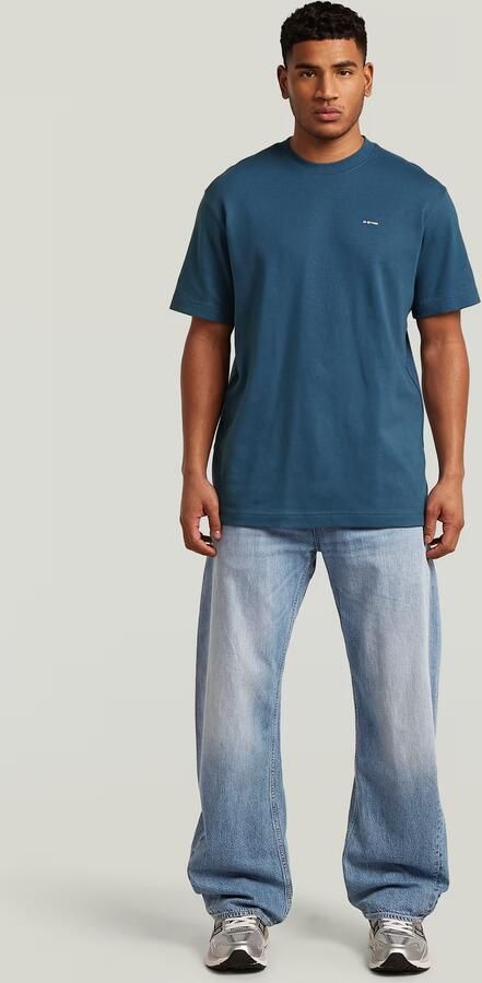 G-Star RAW True Regular T-Shirt Midden blauw Heren - Foto 9