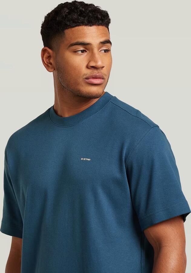 G-Star RAW True Regular T-Shirt Midden blauw Heren - Foto 7