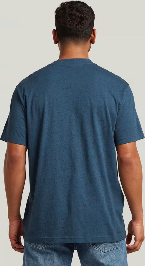 G-Star RAW True Regular T-Shirt Midden blauw Heren - Foto 5