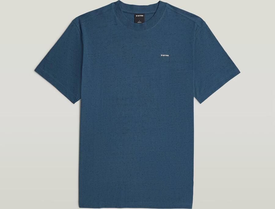 G-Star RAW True Regular T-Shirt Midden blauw Heren - Foto 3