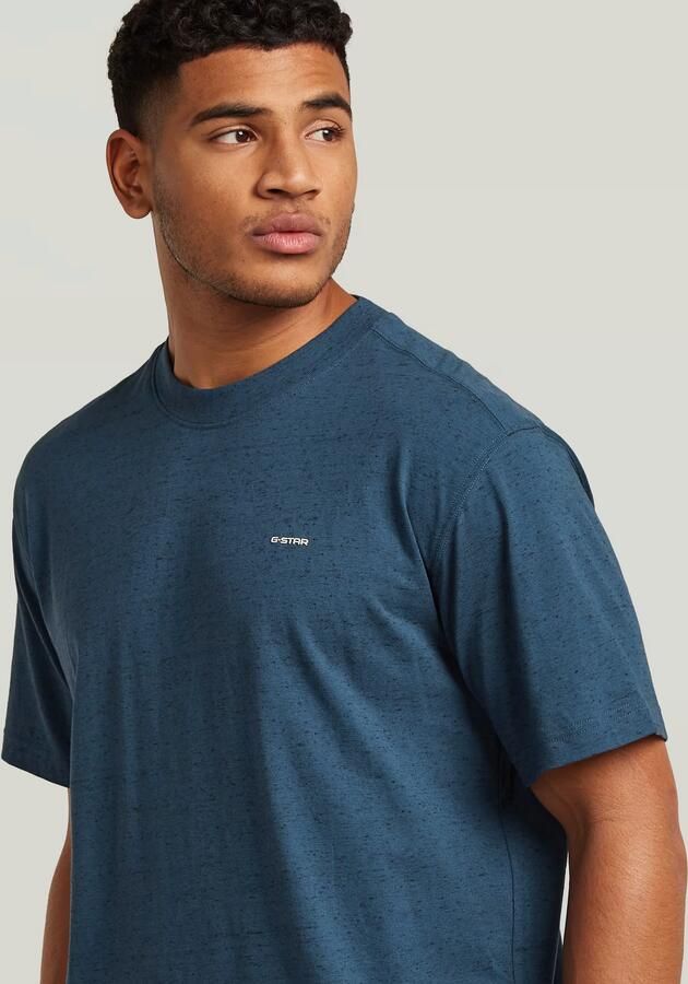 G-Star RAW True Regular T-Shirt Midden blauw Heren - Foto 4