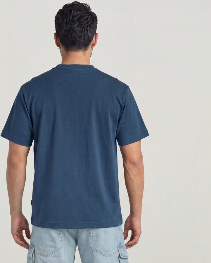 G-Star RAW True Regular T-Shirt Midden blauw Heren - Foto 7