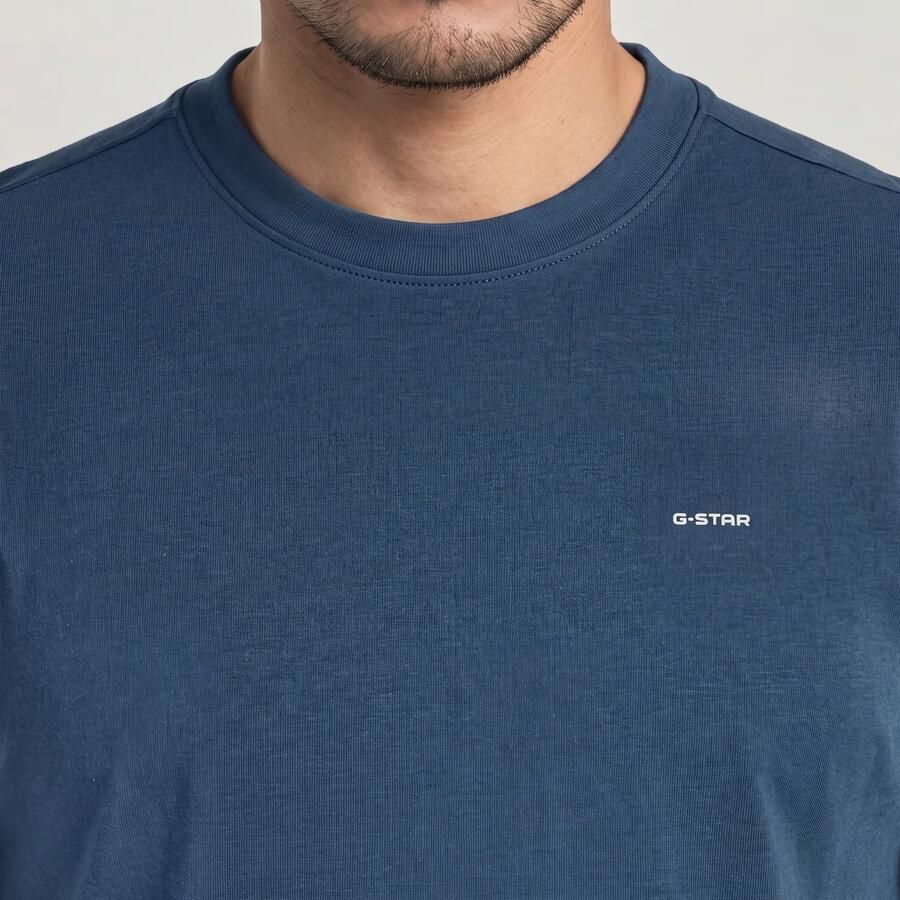 G-Star RAW True Regular T-Shirt Midden blauw Heren - Foto 6