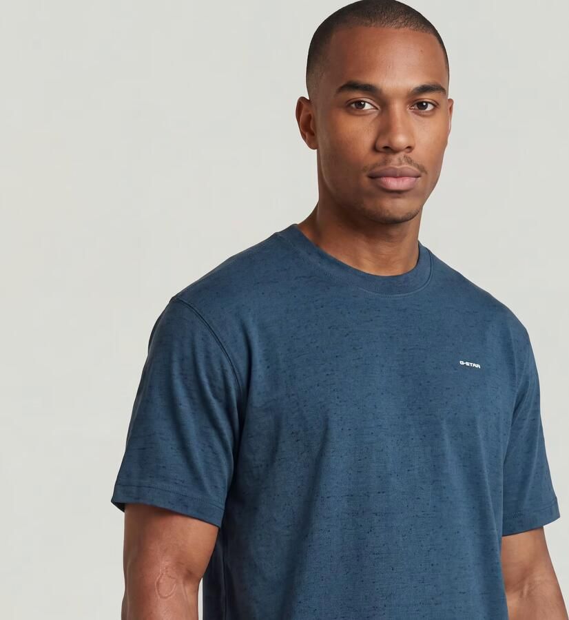 G-Star RAW True Regular T-Shirt Midden blauw Heren - Foto 3