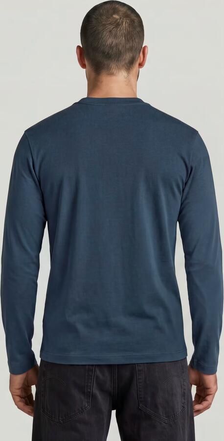 G-Star RAW True Regular T-Shirt Midden blauw Heren - Foto 6