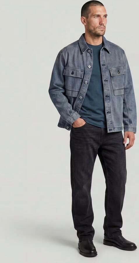 G-Star RAW True Regular T-Shirt Midden blauw Heren - Foto 5