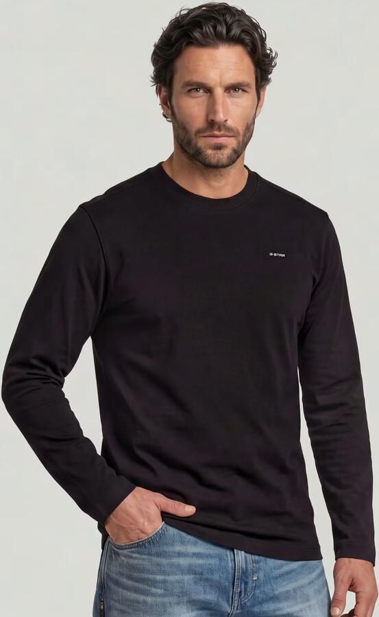 G-Star RAW True Regular T-Shirt Zwart Heren