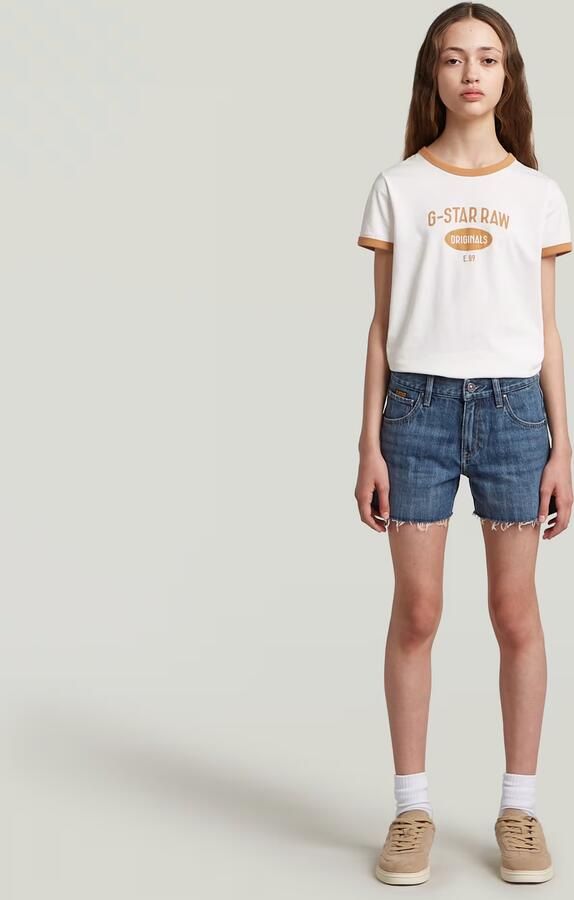 G-Star RAW True Short Meisjes Midden blauw meisjes - Foto 2