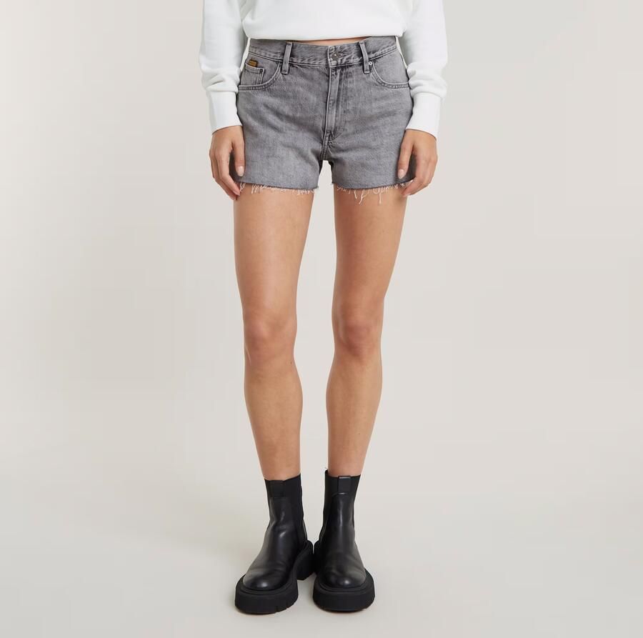 G-Star RAW True Short Raw Edge Grijs Dames