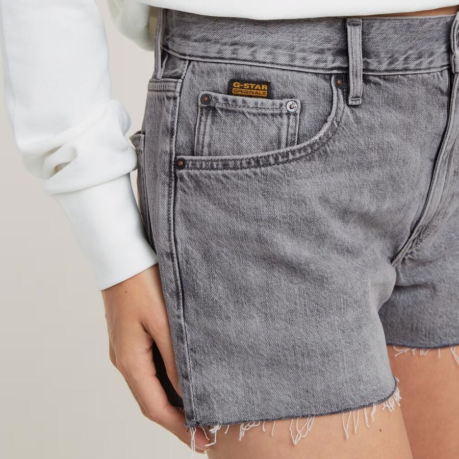 G-Star RAW True Short Raw Edge Grijs Dames - Foto 4