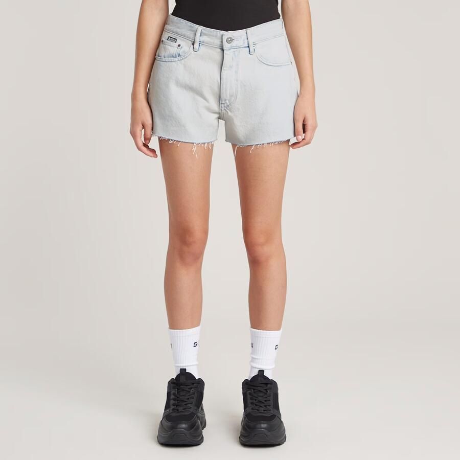 G-Star RAW True Short Raw Edge Lichtblauw Dames - Foto 7