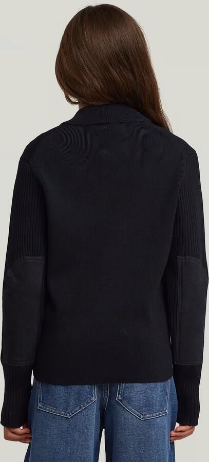 G-Star RAW Trui Hybrid Baseball Full Zip voor meisjes Zwart meisjes - Foto 4