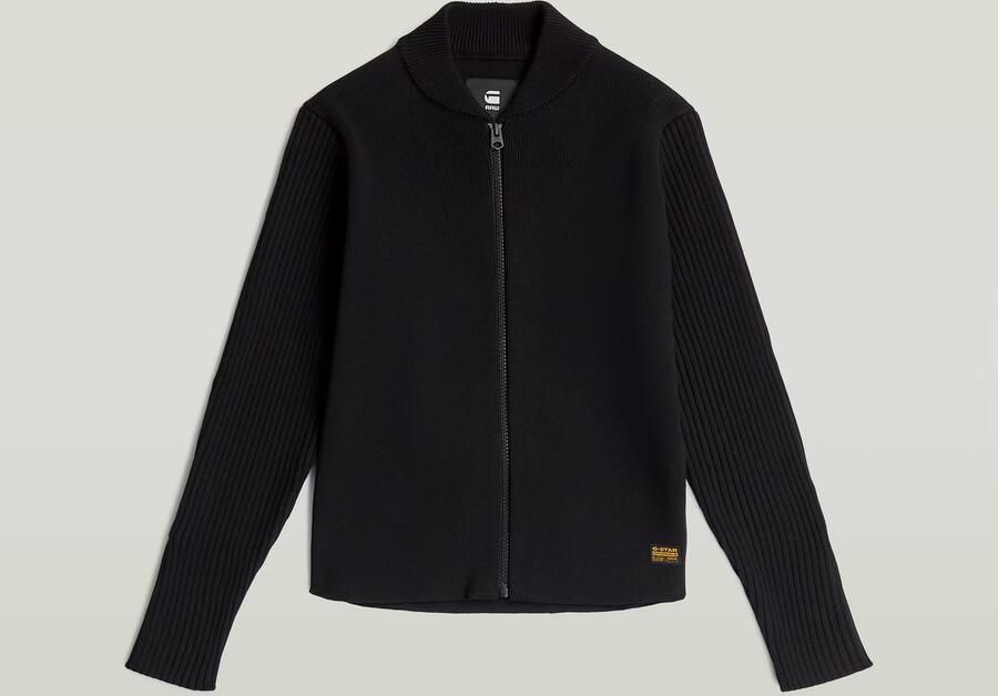 G-Star RAW Trui Hybrid Baseball Full Zip voor meisjes Zwart meisjes - Foto 3