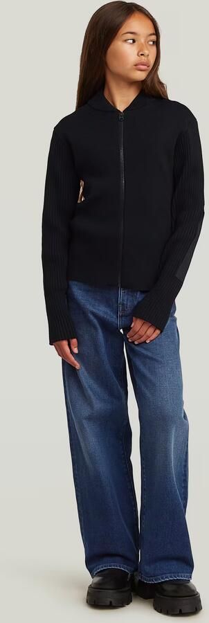 G-Star RAW Trui Hybrid Baseball Full Zip voor meisjes Zwart meisjes - Foto 6