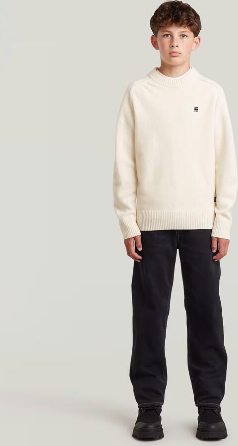 G-Star RAW Trui Rag Crew voor jongens Wit jongens - Foto 4