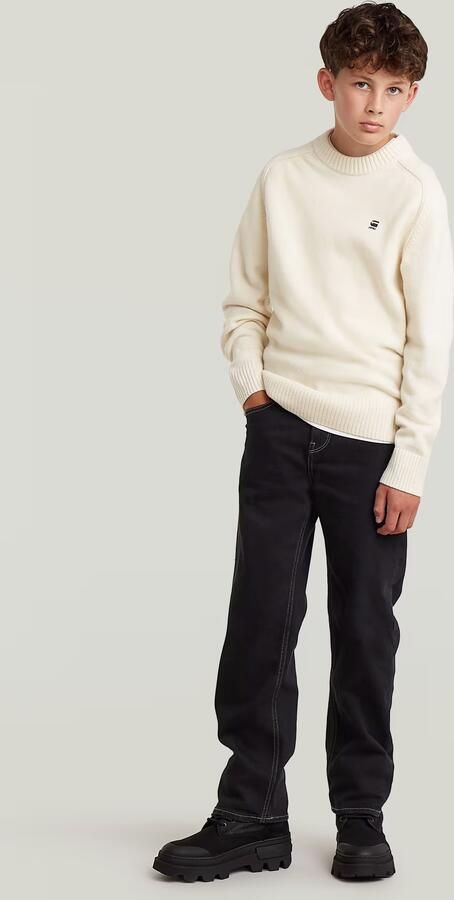 G-Star RAW Trui Rag Crew voor jongens Wit jongens - Foto 5