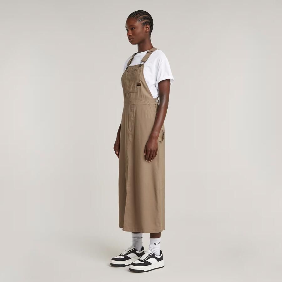 G-Star RAW Tuinbroek Jurk Beige Dames - Foto 4