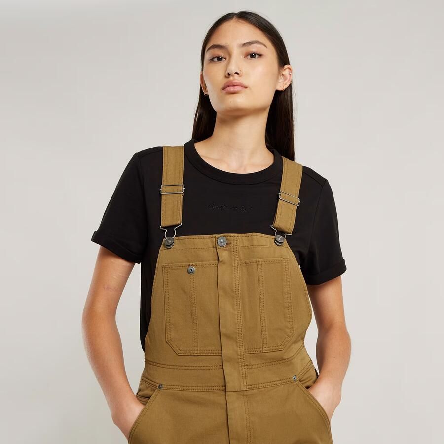 G-Star RAW Tuinbroek Slim Beige Dames - Foto 3