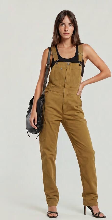 G-Star RAW Tuinbroek Slim Beige Dames - Foto 7