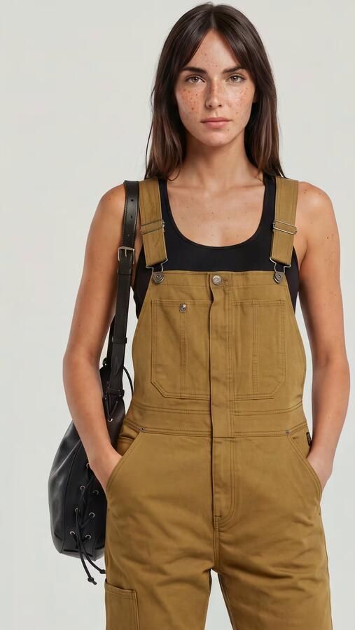 G-Star RAW Tuinbroek Slim Beige Dames - Foto 6