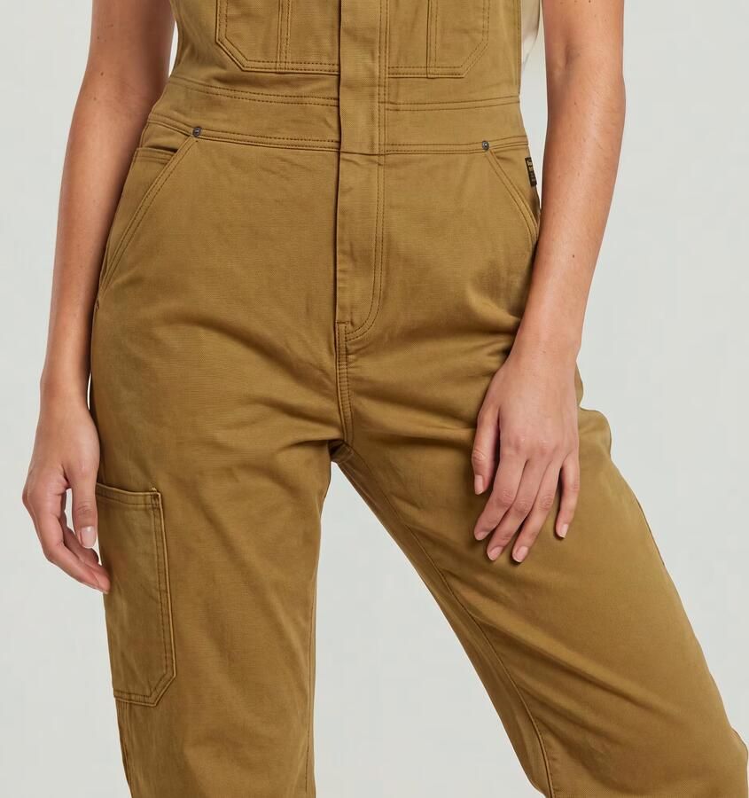 G-Star RAW Tuinbroek Slim Beige Dames - Foto 4