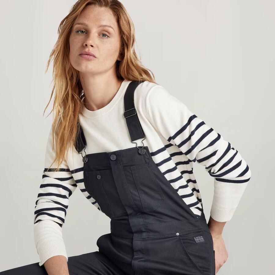 G-Star Raw Slim fit tuinbroek met hamerlus model 'Dungaree' - Foto 2