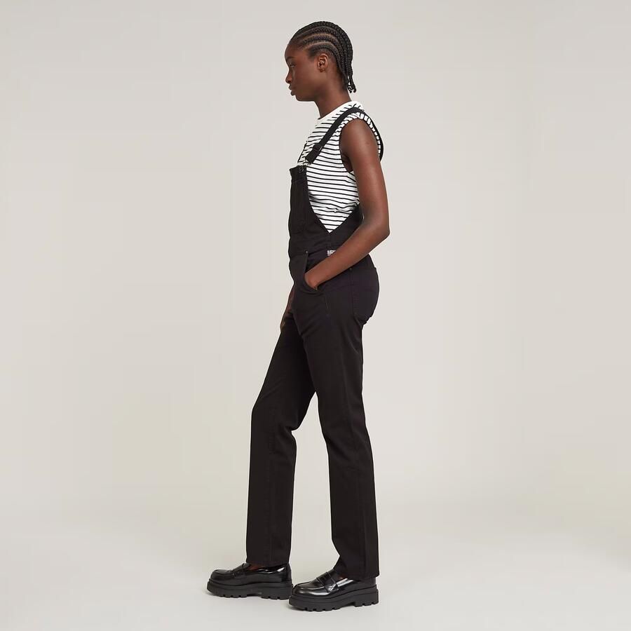 G-Star RAW Tuinbroek Slim Zwart Dames