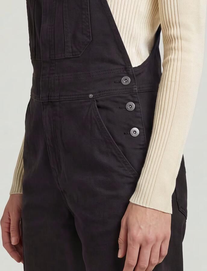 G-Star RAW Tuinbroek Slim Zwart Dames - Foto 7