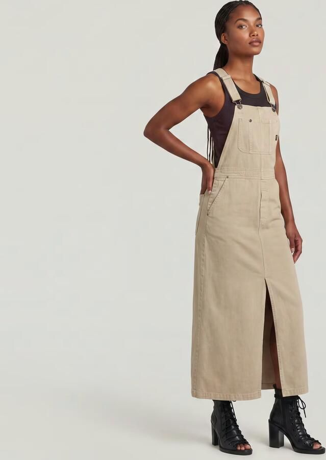 G-Star RAW Tuinbroekjurk Beige Dames - Foto 4