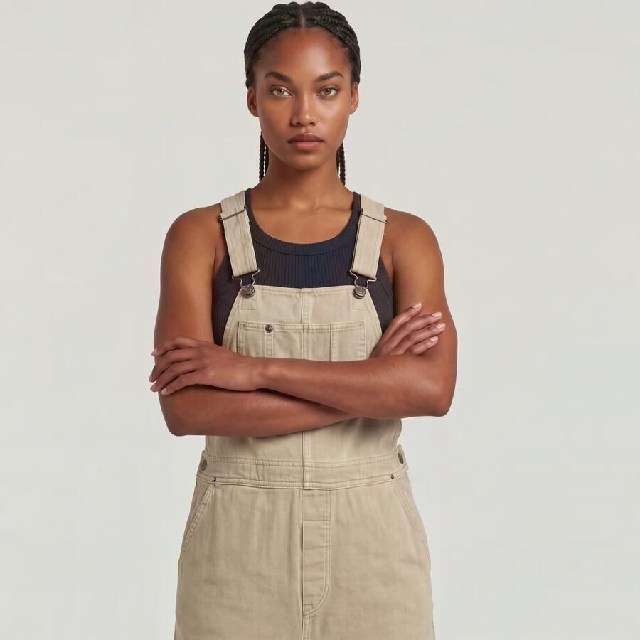 G-Star RAW Tuinbroekjurk Beige Dames - Foto 3