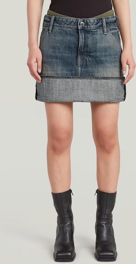 G-Star RAW Turn-up Panel Minirok Meerkleurig Dames