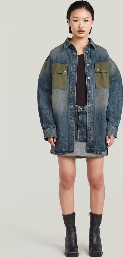 G-Star RAW Turn-up Panel Minirok Meerkleurig Dames - Foto 7