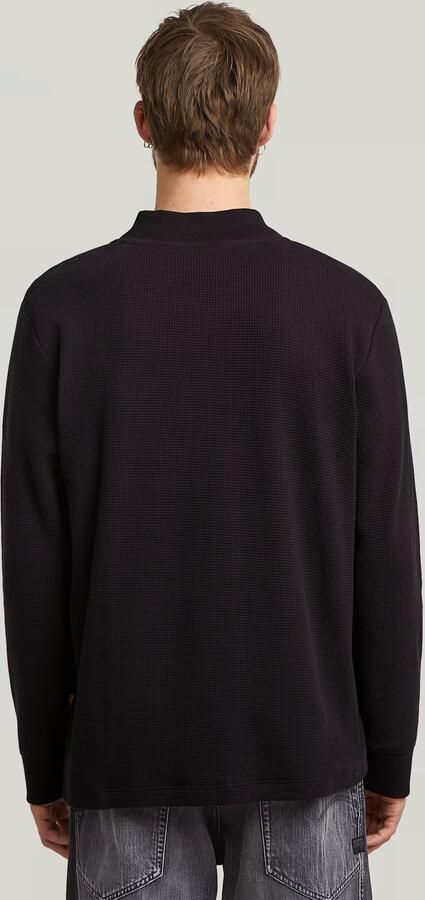 G-Star RAW Tweeter A-Line Half Zip T-shirt Zwart Heren - Foto 5