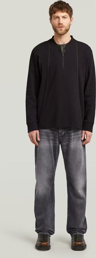 G-Star RAW Tweeter A-Line Half Zip T-shirt Zwart Heren - Foto 6