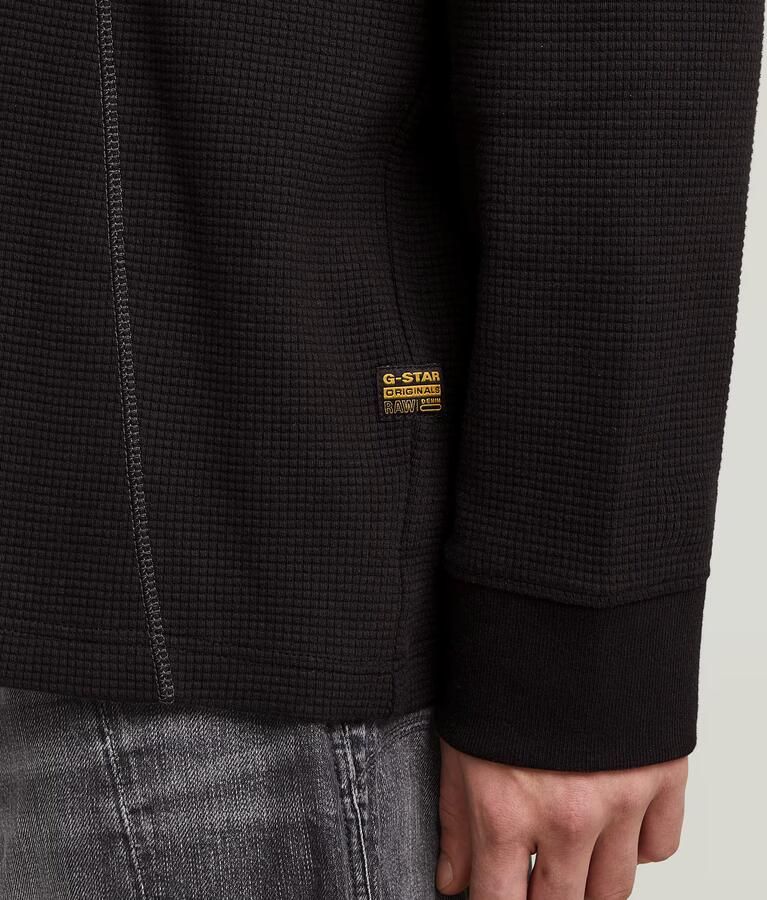 G-Star RAW Tweeter A-Line Half Zip T-shirt Zwart Heren - Foto 3