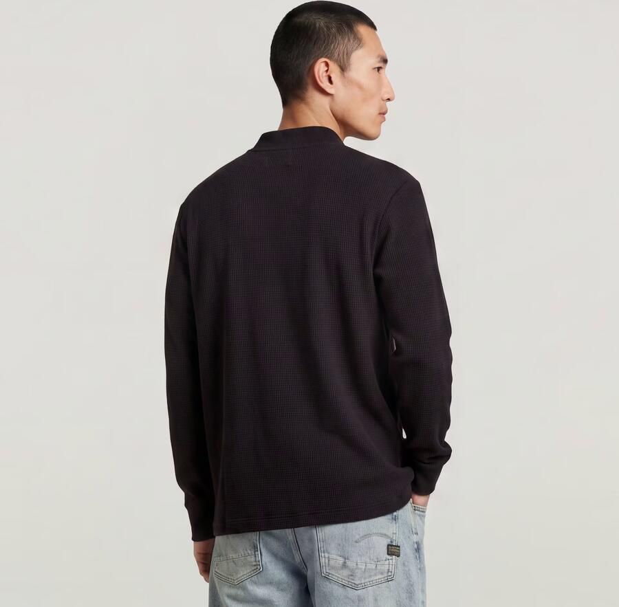 G-Star RAW Tweeter A-Line Half Zip T-shirt Zwart Heren - Foto 3