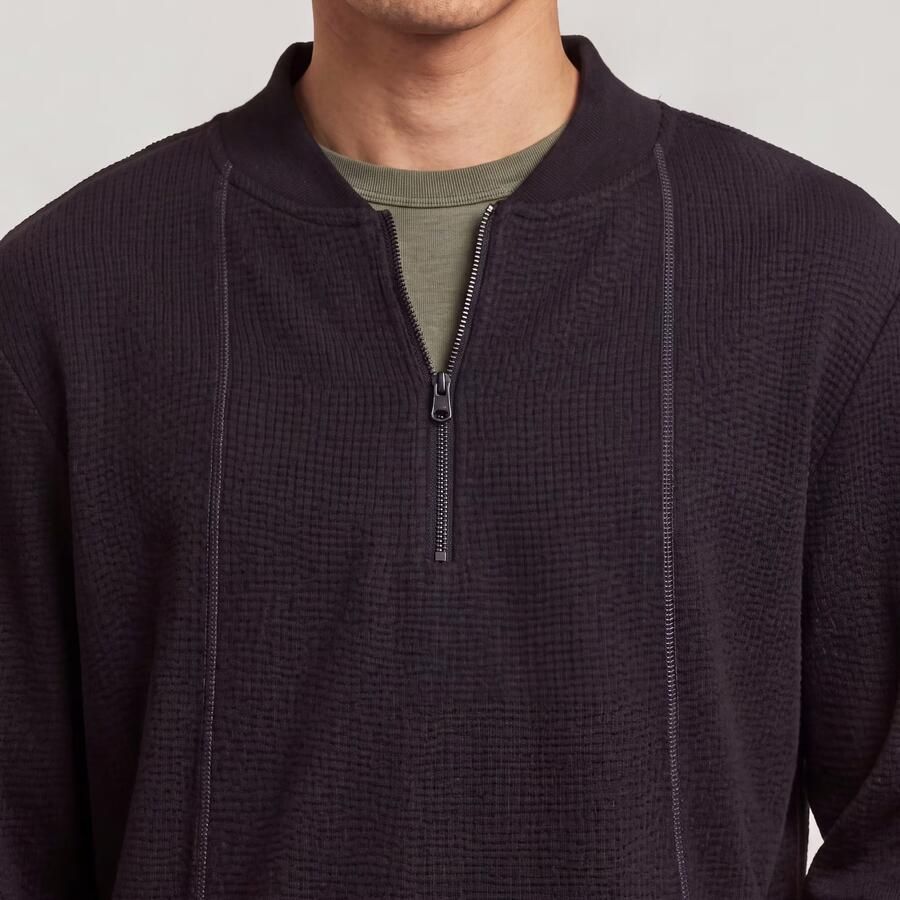 G-Star RAW Tweeter A-Line Half Zip T-shirt Zwart Heren - Foto 2