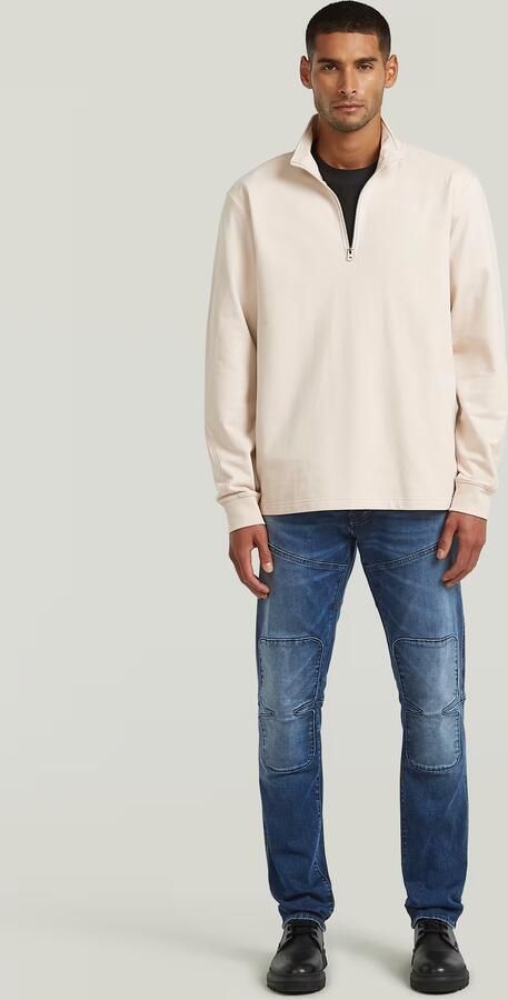 G-Star RAW Tweeter Half Zip Longsleeve Wit Heren - Foto 7