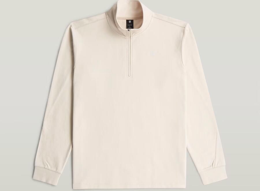 G-Star RAW Tweeter Half Zip Longsleeve Wit Heren - Foto 4