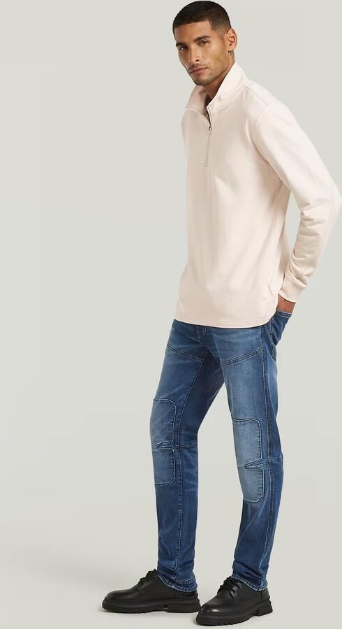 G-Star RAW Tweeter Half Zip Longsleeve Wit Heren - Foto 5