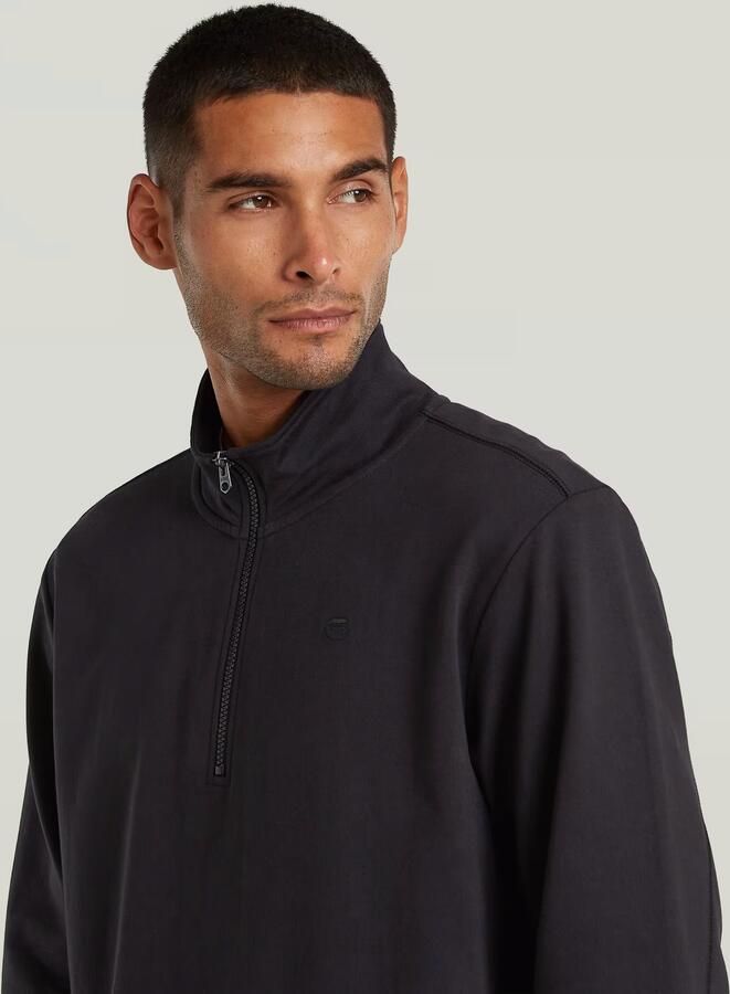 G-Star RAW Tweeter Half Zip Longsleeve Zwart Heren - Foto 4