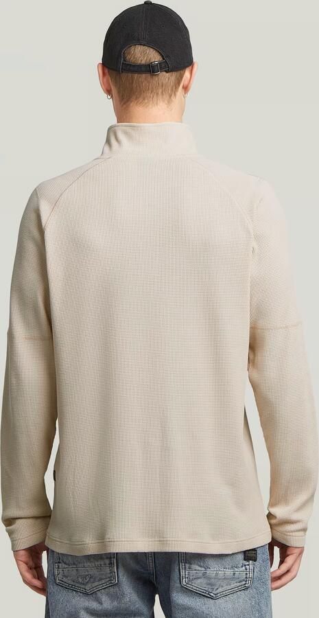 G-Star RAW Tweeter Half Zip T-Shirt Wit Heren - Foto 6