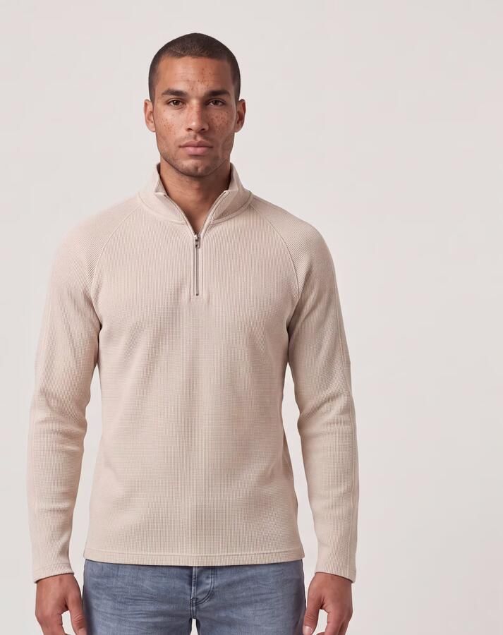 G-Star RAW Tweeter Half Zip T-Shirt Wit Heren - Foto 5