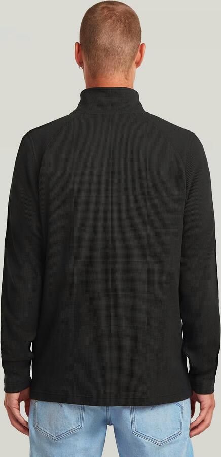 G-Star RAW Tweeter Half Zip T-Shirt Zwart Heren