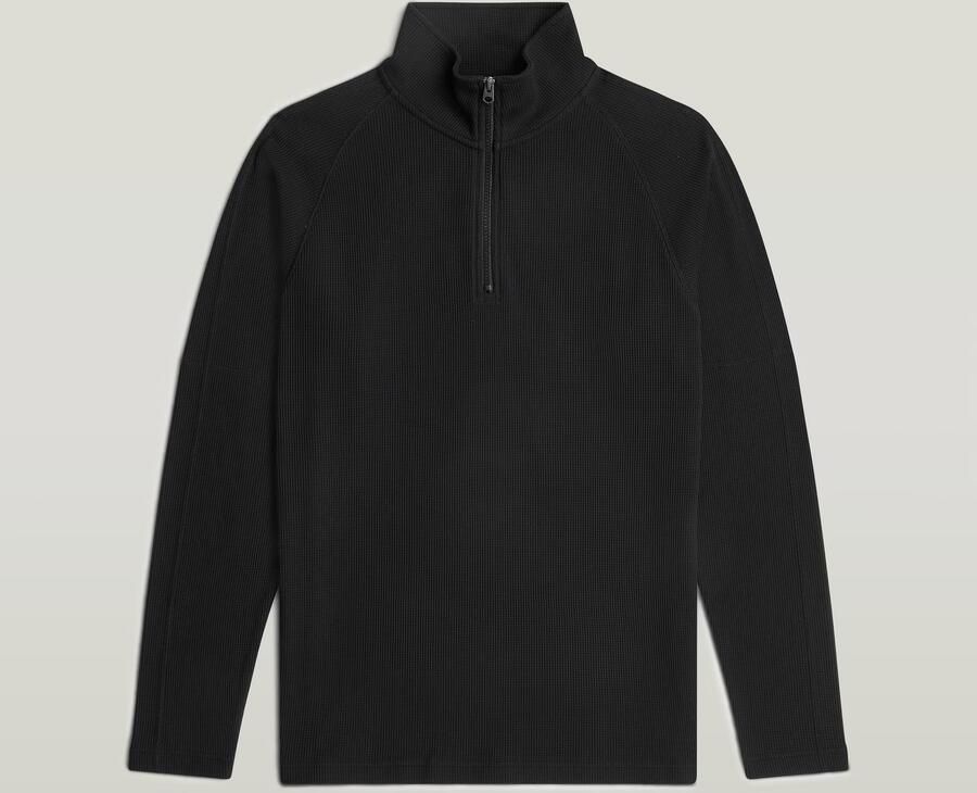 G-Star RAW Tweeter Half Zip T-Shirt Zwart Heren - Foto 4
